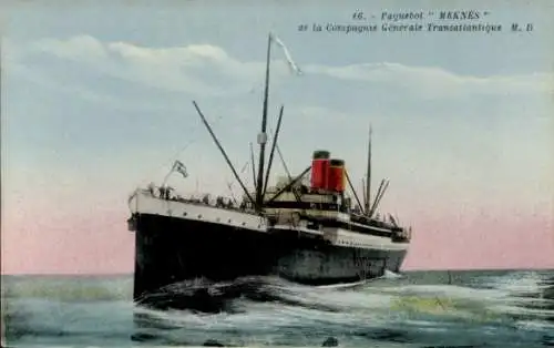 Ak Dampfer Meknès, CGT French Line