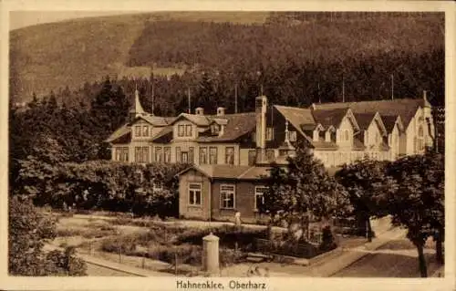 Ak Hahnenklee Bockswiese Goslar im Harz, das Deutsche Haus