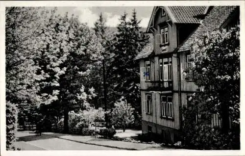 Ak Hahnenklee Bockswiese Goslar im Harz, Harzheim Haus Sonneck