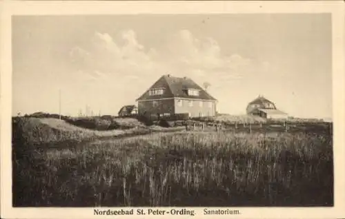 Ak Sankt Peter Ording in Nordfriesland, Sanatorium