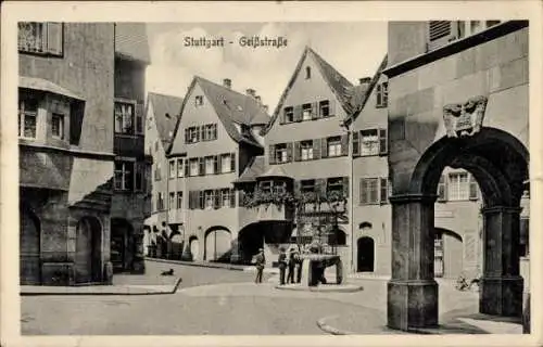 Ak Stuttgart in Württemberg, Geißstraße