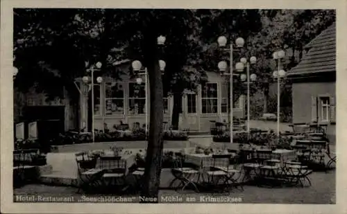 Ak Königs Wusterhausen, Hotel Restaurant Seeschlößchen, Neue Mühle