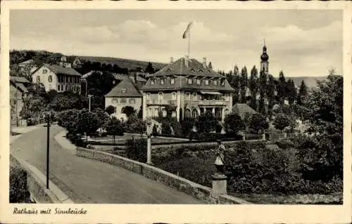 Ak Bad Brückenau im Sinntal Unterfranken, Rathaus