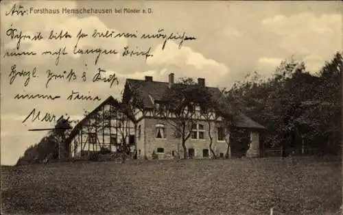 Ak Bad Münder am Deister, Forsthaus Hemschehausen