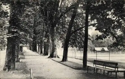 Ak Bad Pyrmont in Niedersachsen, Tennisplätze