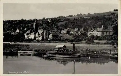 Ak Obernburg am Main Unterfranken, Uferansicht