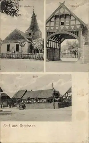 Ak Garmissen Schellerten in Niedersachsen, Kirche, Rittergut, Bode