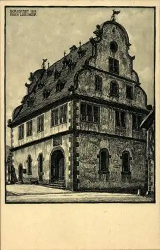 Künstler Ak Leibinger, Alois, Bürgstadt in Unterfranken, Rathaus