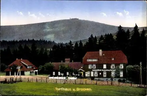 Ak Torfhaus Altenau Schulenberg Clausthal Zellerfeld im Oberharz, Brockenkrug, Brocken