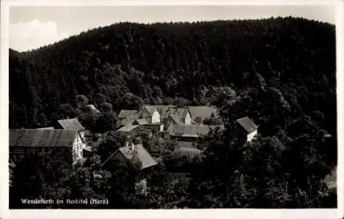 Ak Wendefurt Wendefurth Thale im Harz, Teilansicht