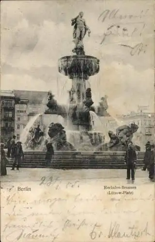 Ak Berlin Tiergarten, Lützowplatz, Herkulesbrunnen