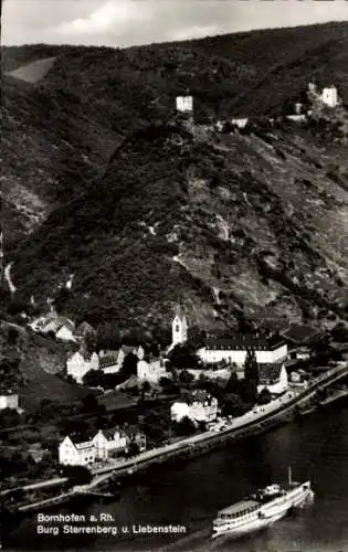 Ak Bornhofen am Rhein, Burg Sterrenberg, Liebenstein