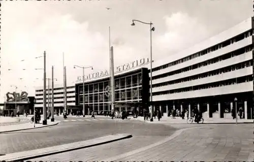 Ak Overschie Rotterdam Südholland, Hauptbahnhof