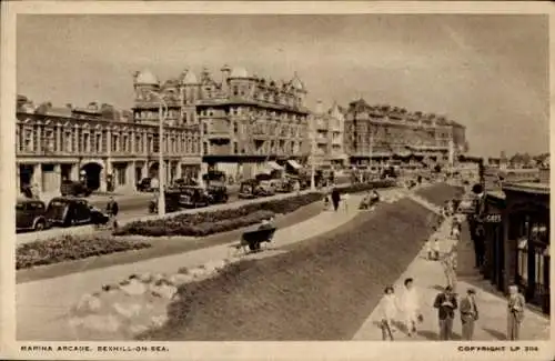 Ak Bexhill-on-Sea Sussex England, Marina Arcade