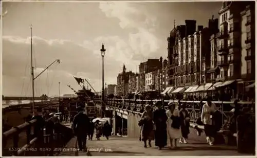 Ak Brighton East Sussex England, Kings Road