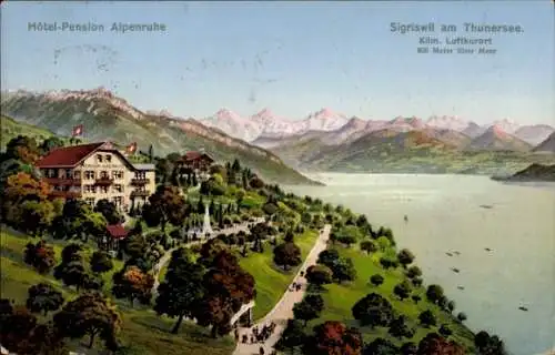 Ak Sigriswil Kanton Bern, Hotel-Pension Alpenruhe