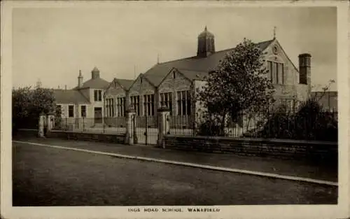 Ak Wakefield Yorkshire England, Ings Road School