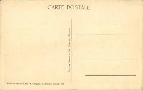 Ak Kampong Luong Vietnam, Blick auf den Fluss