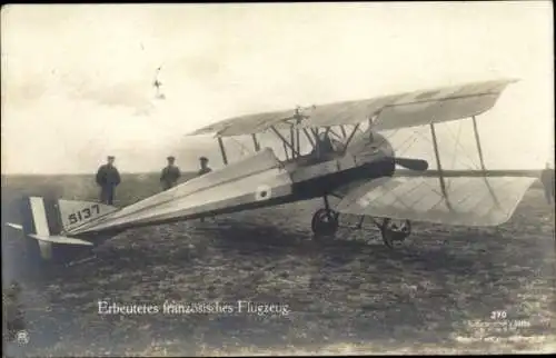 Ak Erbeutetes französisches Flugzeug, Sanke 370