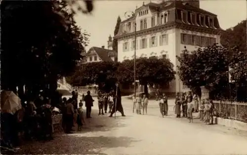 Foto Ak Luzern Stadt Schweiz, Straßenpartie