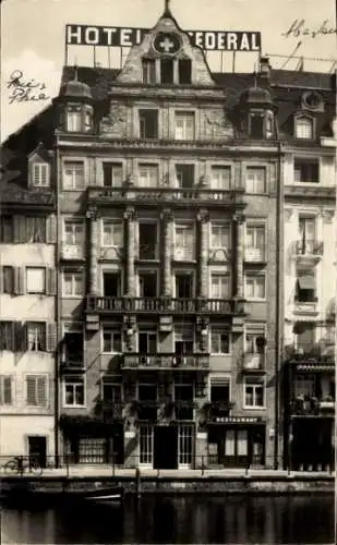Ak Luzern Stadt Schweiz, Hotel Federal