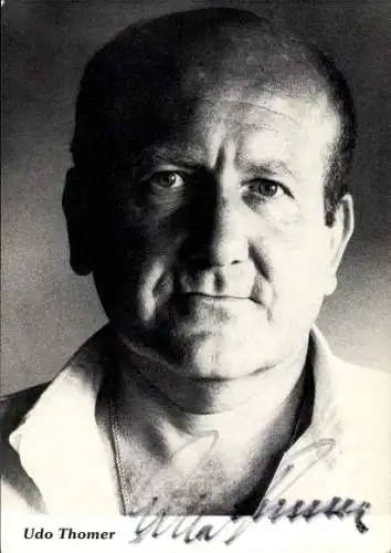 Ak Schauspieler Udo Thomer, Portrait, Autogramm