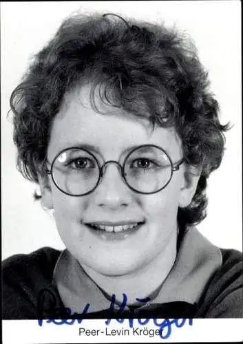 Ak Schauspieler Peer-Levin Kröger, Portrait, Autogramm