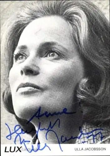 Ak Schauspielerin Ulla Jacobson, Portrait, Autogramm