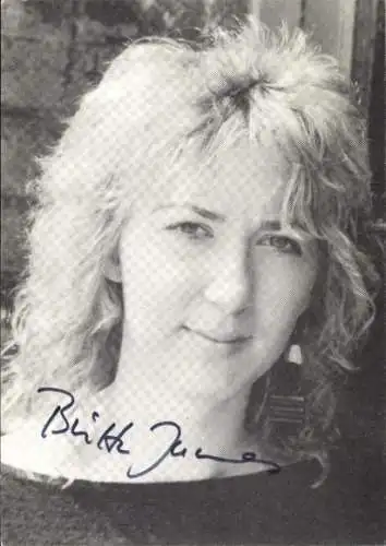 Ak Schauspielerin Britta Jarmes, Portrait, Autogramm