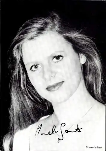 Ak Schauspielerin Manuela Joest, Portrait, Autogramm