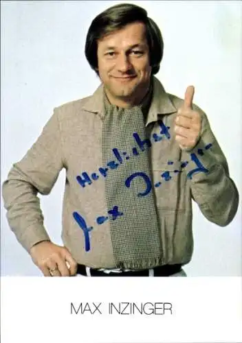 Ak Schauspieler Max Inzinger, Portrait, Autogramm