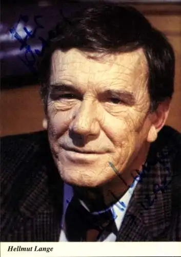 Ak Schauspieler Hellmut Lange, Autogramm, Portrait