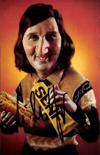 Ak Schauspieler und Sänger Mike Krüger, Karikatur, Autogramm