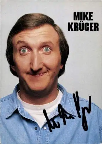 Ak Schauspieler und Sänger Mike Krüger, Portrait, Autogramm