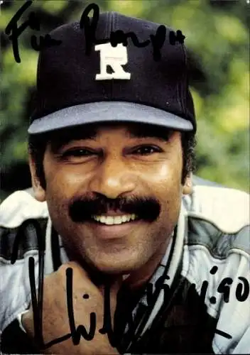 Ak Schauspieler Ron Williams, Portrait, Autogramm, Kappe, WDR