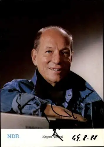 Ak Schauspieler Jürgen Roland, Portrait, Autogramm