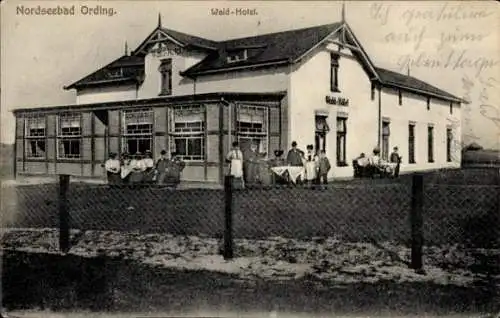 Ak Nordseebad Sankt Peter Ording, Waldhotel