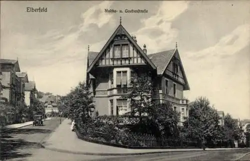 Ak Elberfeld Wuppertal, Moltkestraße, Goebenstraße