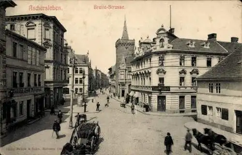 Ak Aschersleben im Salzlandkreis, Breitestraße