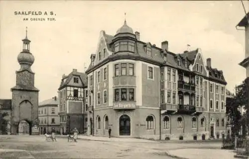 Ak Saalfeld an der Saale Thüringen, Am Oberen Tor