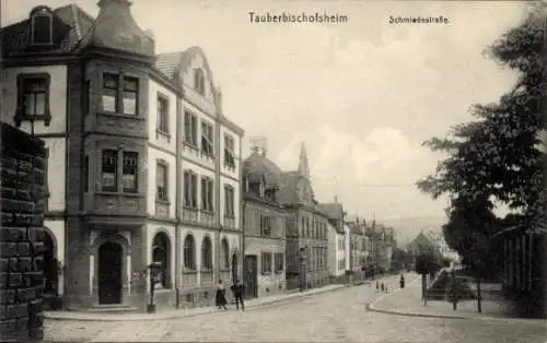 Ak Tauberbischofsheim in Baden, Schmiedestraße