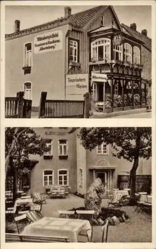 Ak Bad Harzburg in Niedersachsen, Seitenblick auf Wittenbergs Hotel, Gasthaus Albertsburg