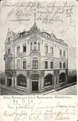 Ak Odenkirchen Mönchengladbach am Niederrhein, Hotel-Restaurant Julius Rademacher