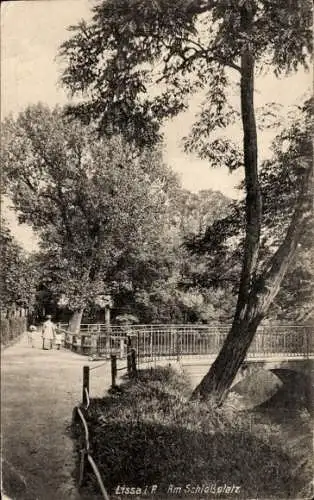 Ak Lissa Leszno Poznań Posen, Schlossplatz