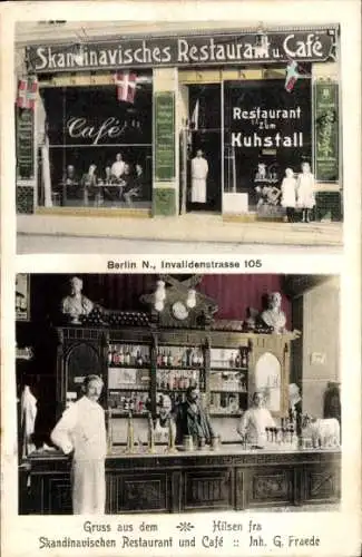 Ak Berlin Mitte, Skandinavisches Restaurant, Invalidenstraße 105, Innenansicht