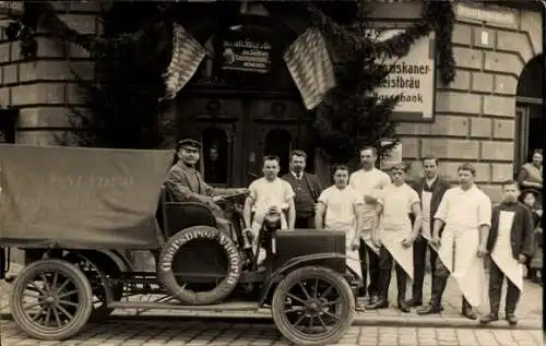 Foto Ak München Bayern, LKW Oberspree Victoria, Gasthaus