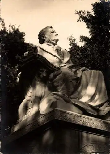 Ak Berlin Tiergarten, Richard Wagner Denkmal