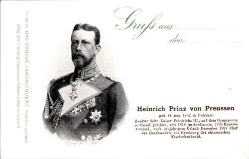 Ak Großadmiral Prinz Heinrich von Preußen, Reklame, Esser's Seifenpulver