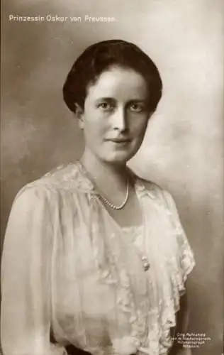 Ak Gräfin Ina Marie, Prinzessin Oskar von Preußen, Portrait