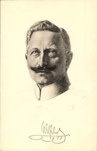 Künstler Ak Kaiser Wilhelm II., Portrait